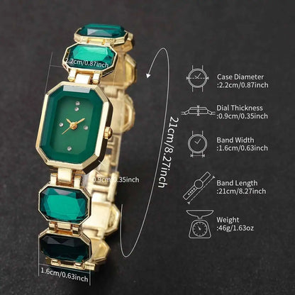 Elegant Women Rectangle Dial Watch