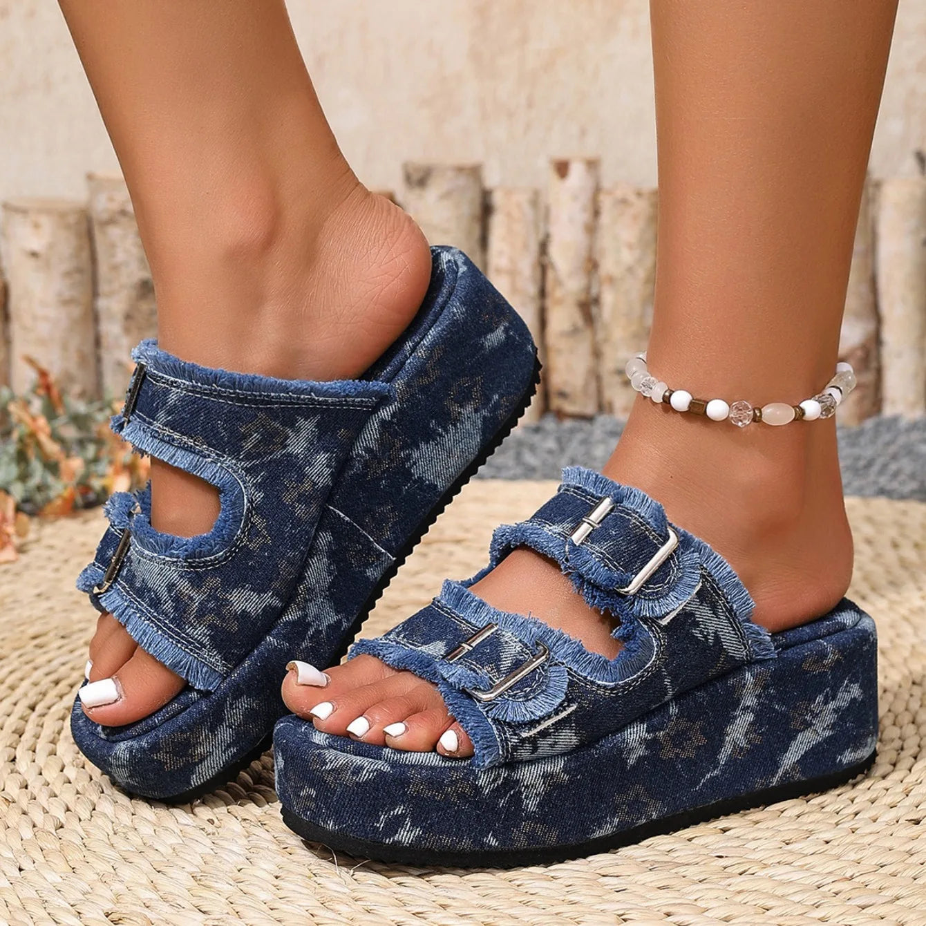 Wildside Wedge Platform Sandals