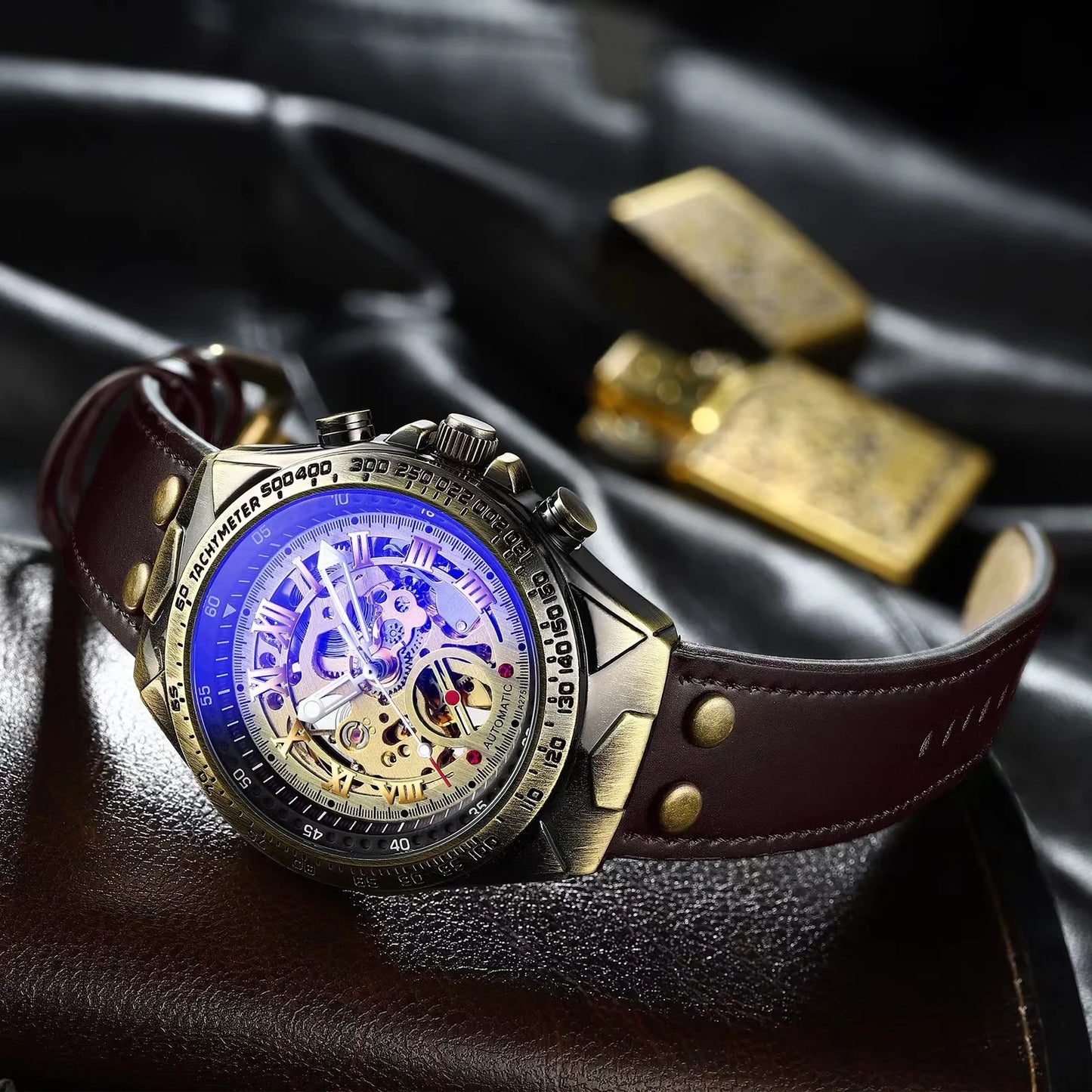 Stainless Steel Mechanical Wristwatch