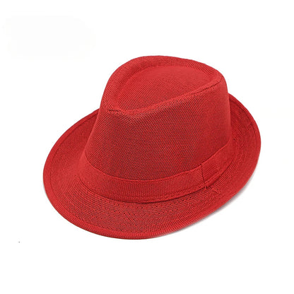Classic Linen Fedora Hat
