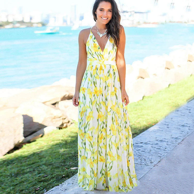 Women's Floral Long Sundress