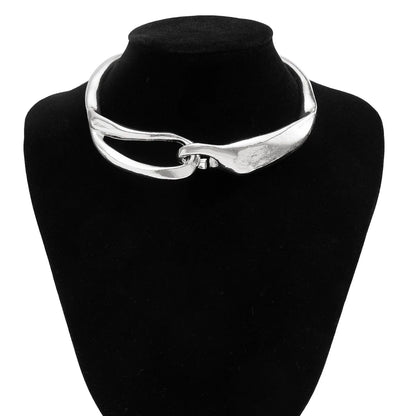 Steampunk Irregular Clavicle Torques Necklace
