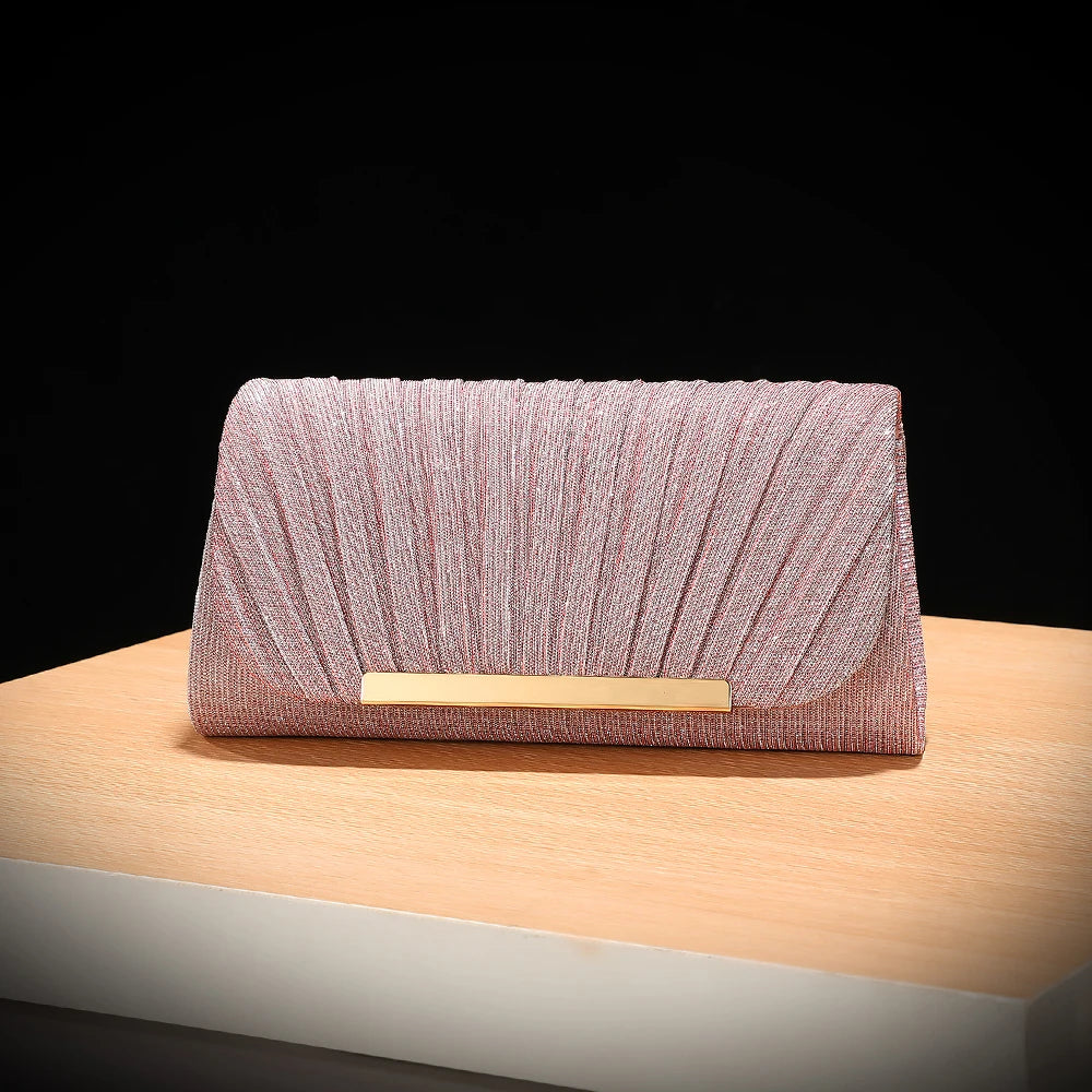 Luxury Shimmer Envelope Clutch
