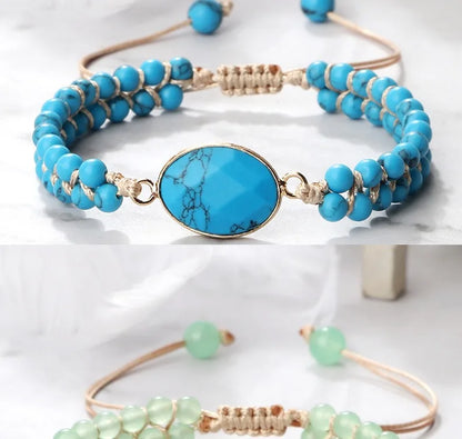Handmade Natural Stone Beaded Bracelet