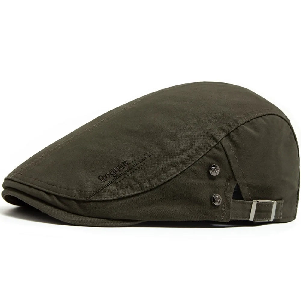 Heritage Cotton Adjustable Newsboy Beret