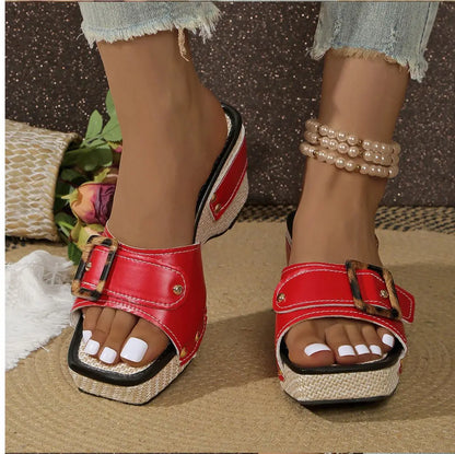 Square Platform Sandals