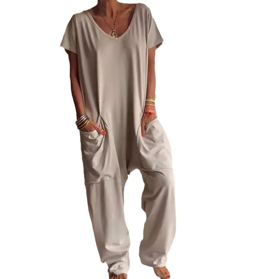 Women's Casual Baggy Pocket Jumpsuit