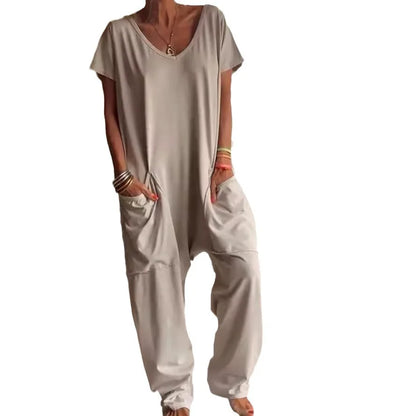 Women's Casual Baggy Pocket Jumpsuit