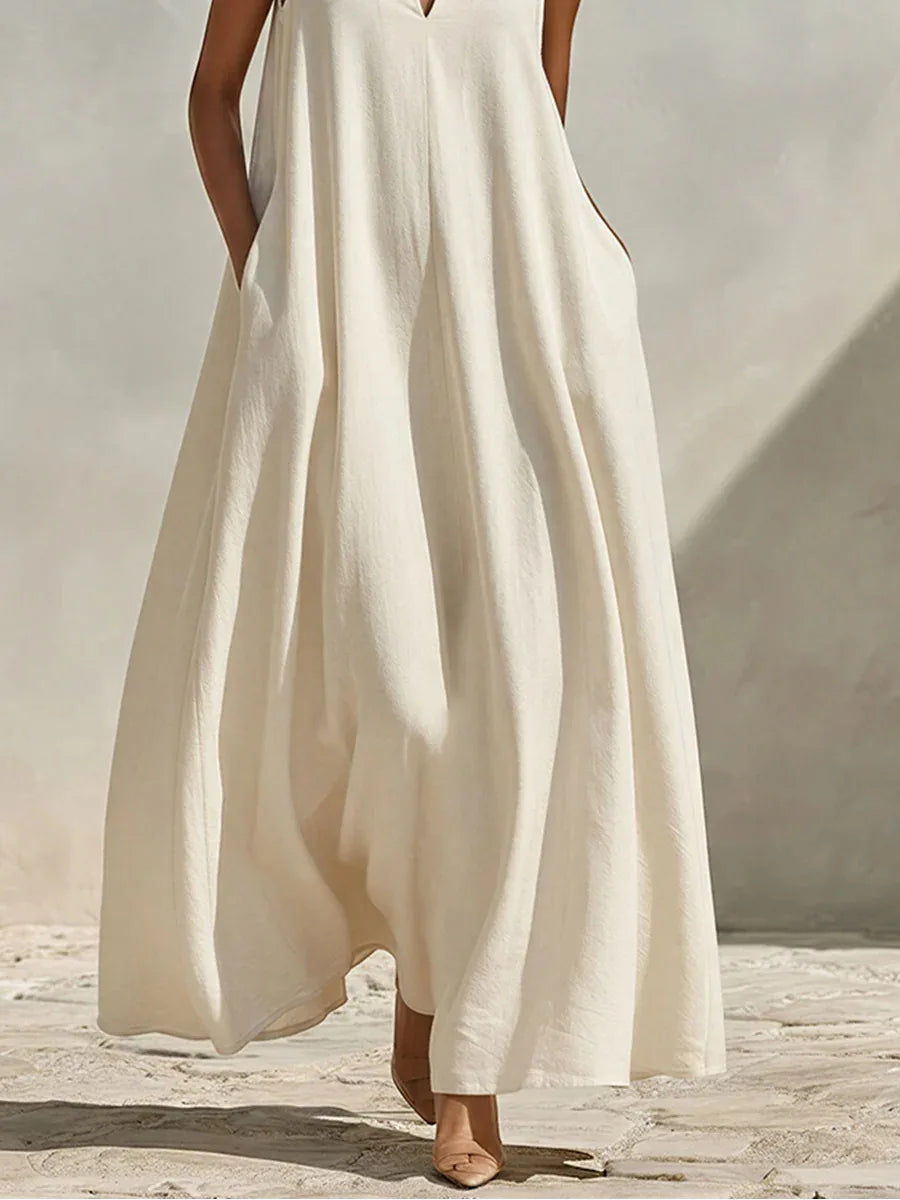 Minimalist Sleeveless Maxi Dress
