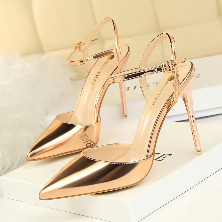 Pointed Toe Thin Heel Dress Shoes