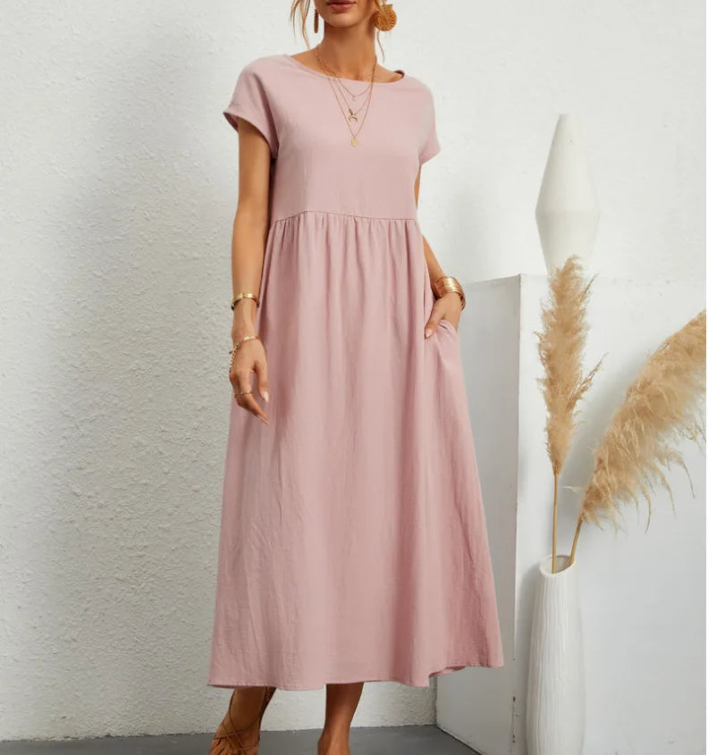 Elegant Summer Linen Dress