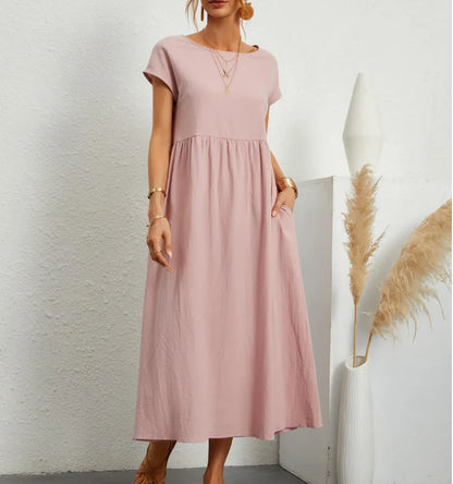 Elegant Summer Linen Dress