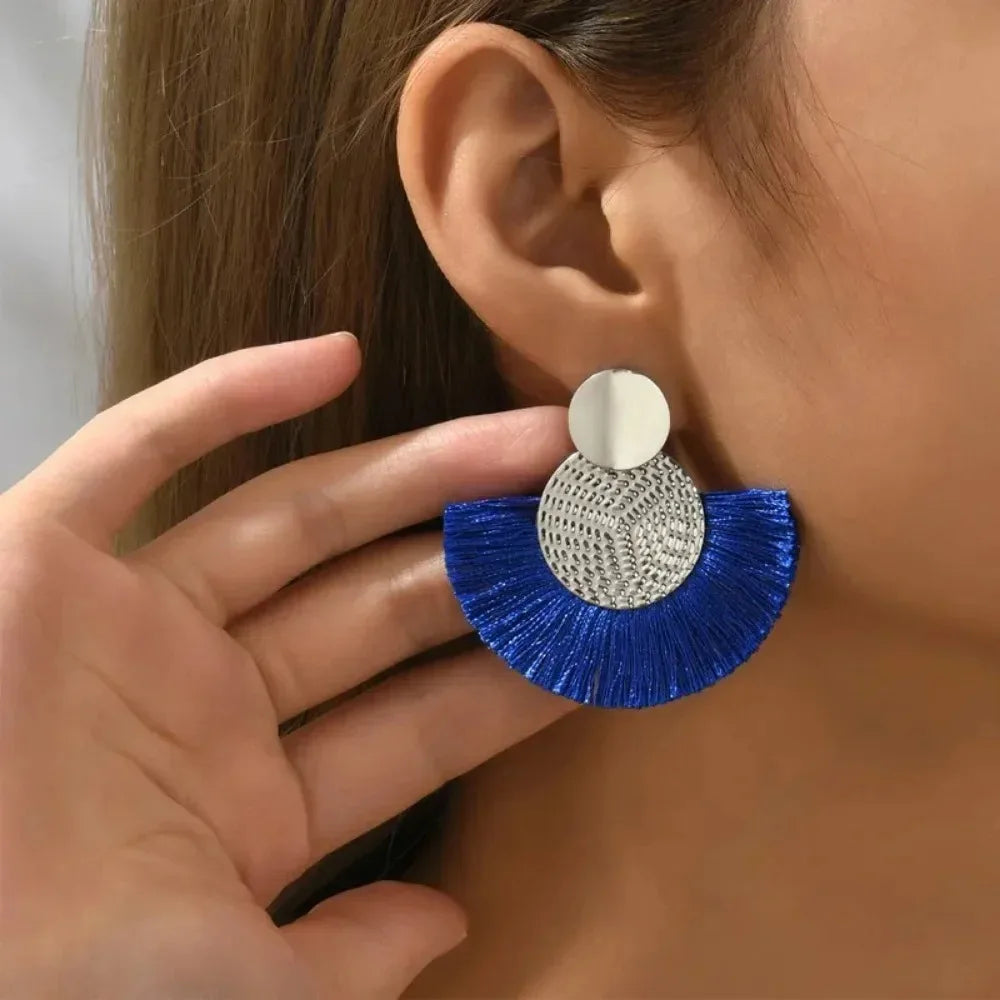 Bohemian Tassel Statement Earrings