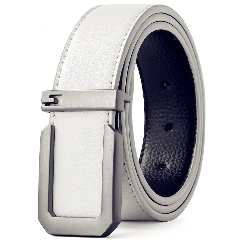 Sleek Automatic Leather Belt