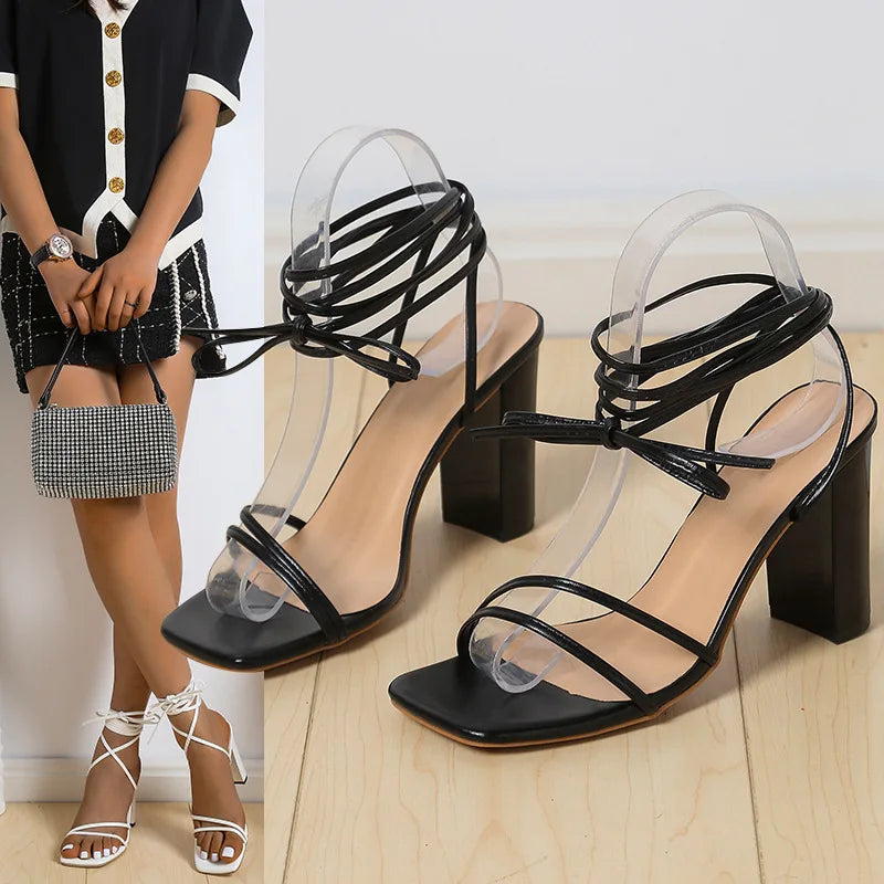 Ankle Strap High Heel Sandals
