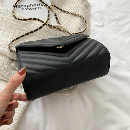 The Chevron Chain Crossbody Bag