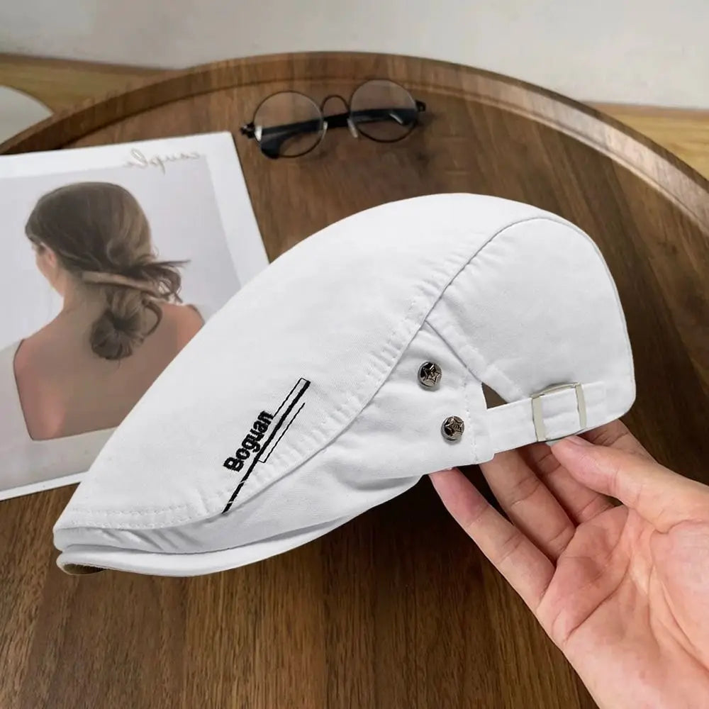Heritage Cotton Adjustable Newsboy Beret