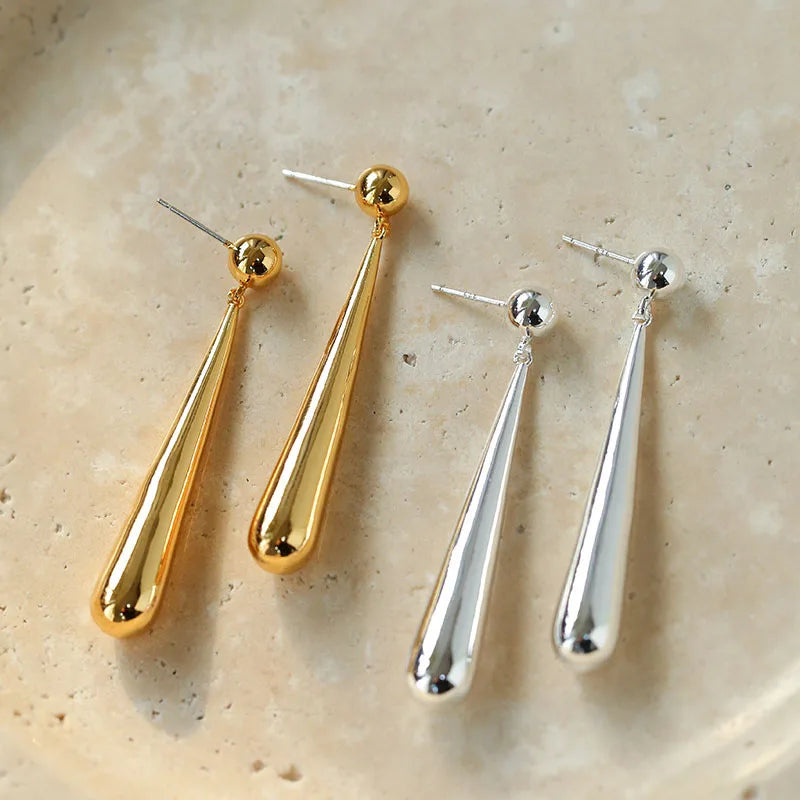 Minimalist Water Droplet Earrings