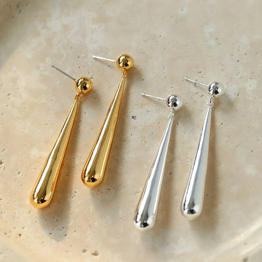 Minimalist Water Droplet Earrings