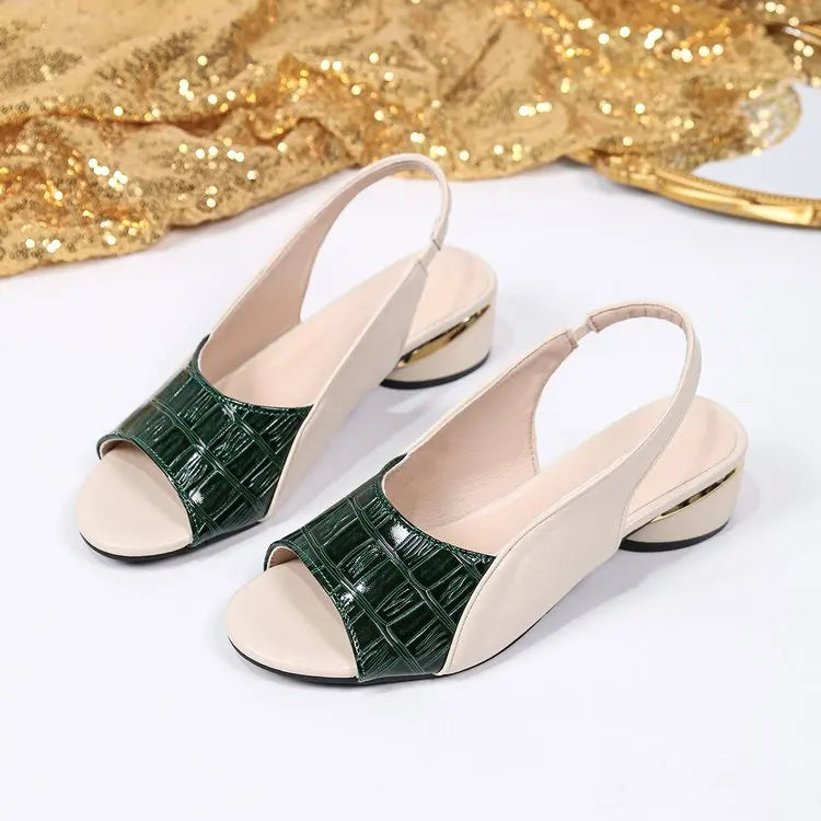 Elegant Mid-Heel Sandals