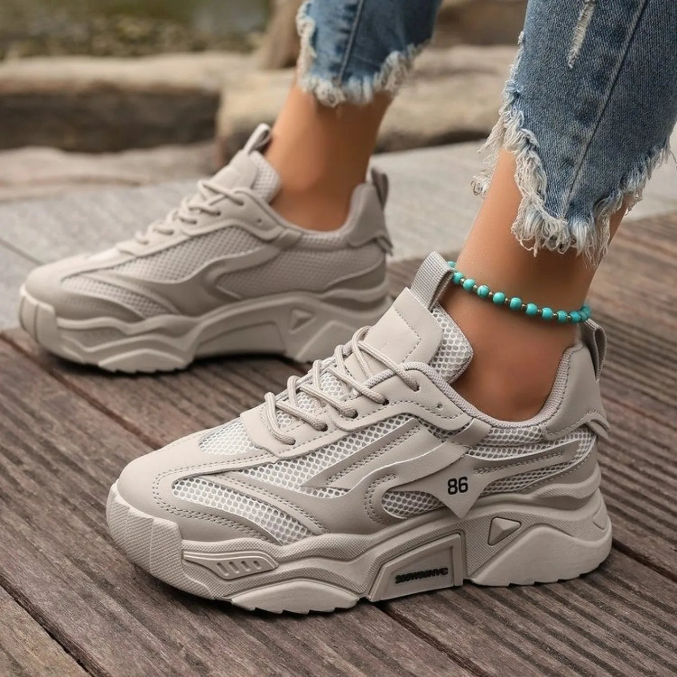 Breathable Chunky Sneakers for Women