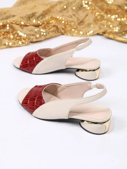 Elegant Mid-Heel Sandals