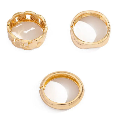 Bold Metal Statement Cuff Bracelet