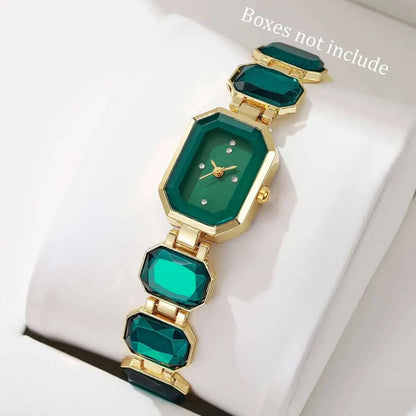 Elegant Women Rectangle Dial Watch