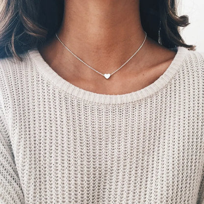 Zircon Charm Pendant Necklace