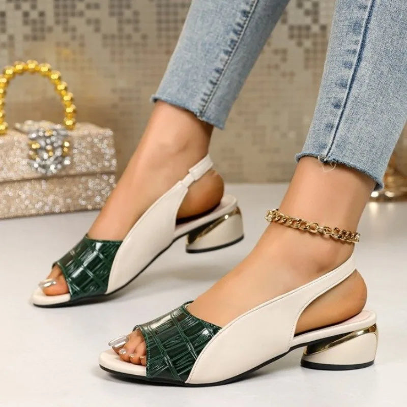 Elegant Mid-Heel Sandals