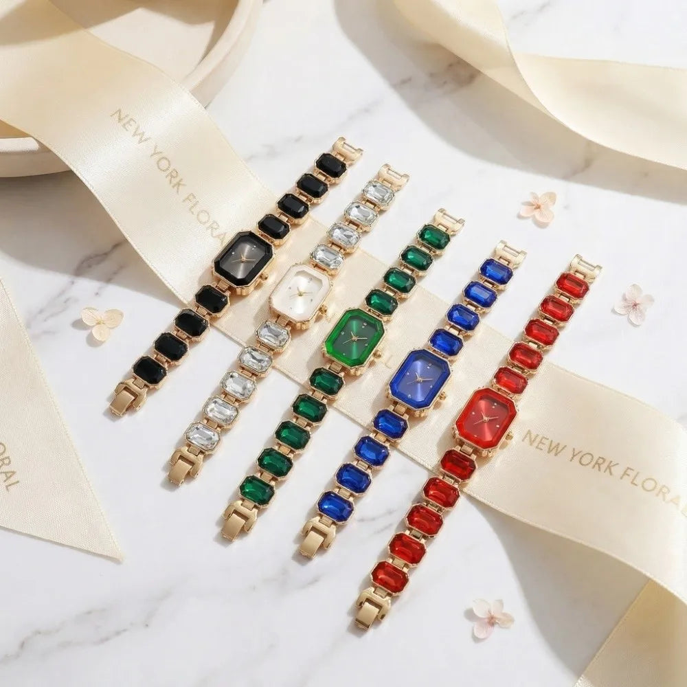 Elegant Women Rectangle Dial Watch