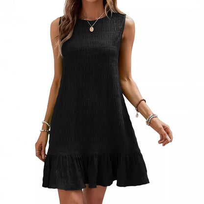 Textured Mini Shift Dress