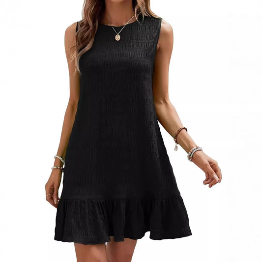 Textured Mini Shift Dress