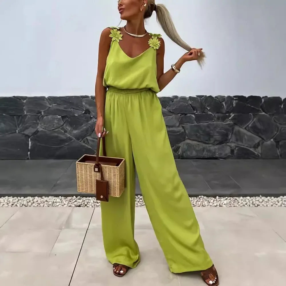 Bohemian Sleeveless Summer Jumpsuit