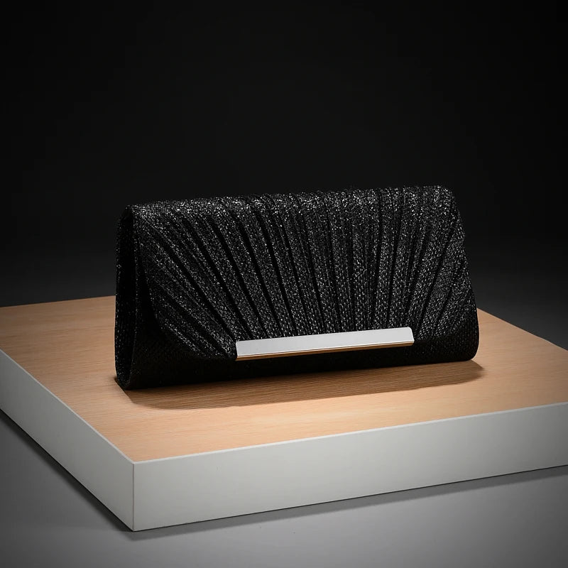 Luxury Shimmer Envelope Clutch