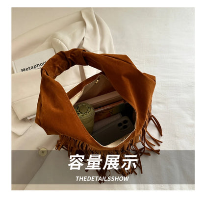 The Muse Soft Fringe Hobo Bag