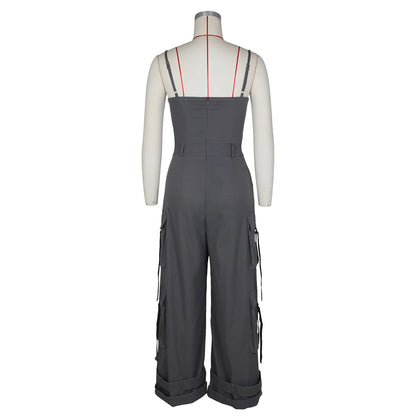Elegant Mid Waist Jumpsuit