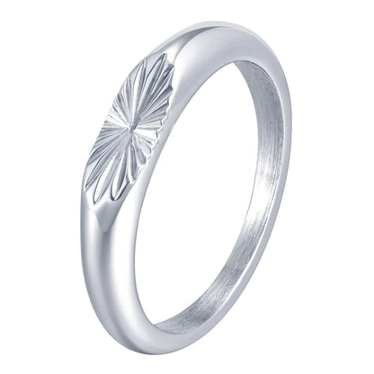 Starburst Sunray Signet Ring