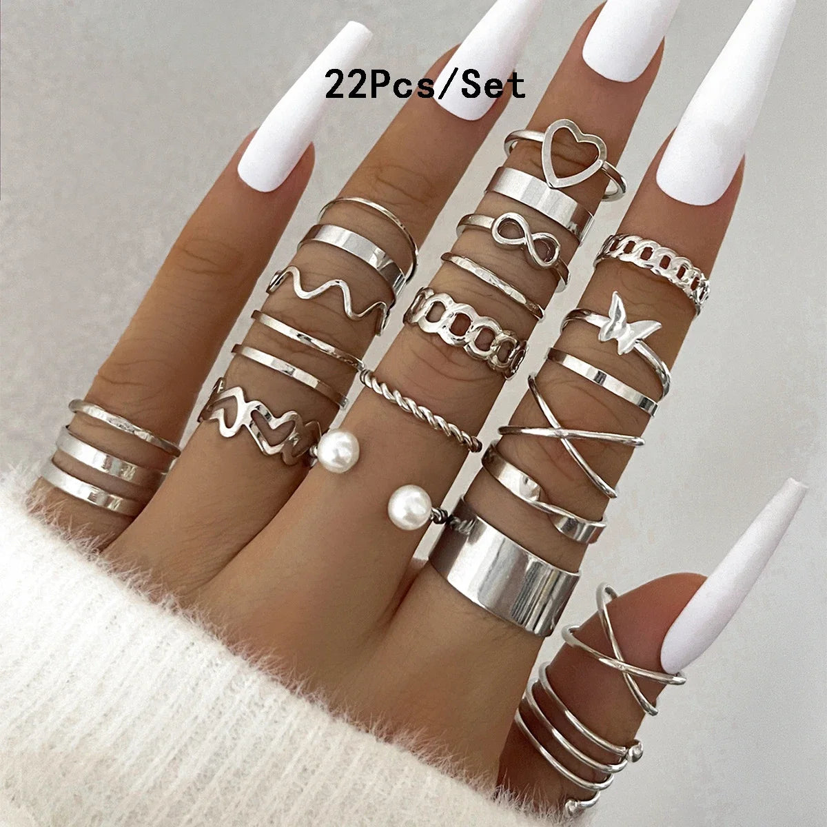 Bohemian Style Women Ring Set