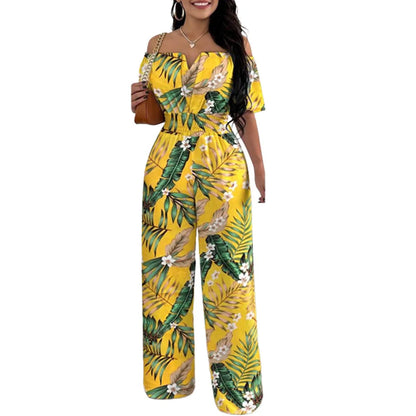 Classy Off-Shoulder High Waist Jumpsuit