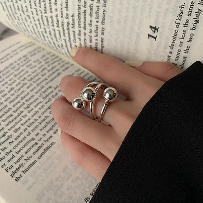 Bohemian Silver Adjustable Rings