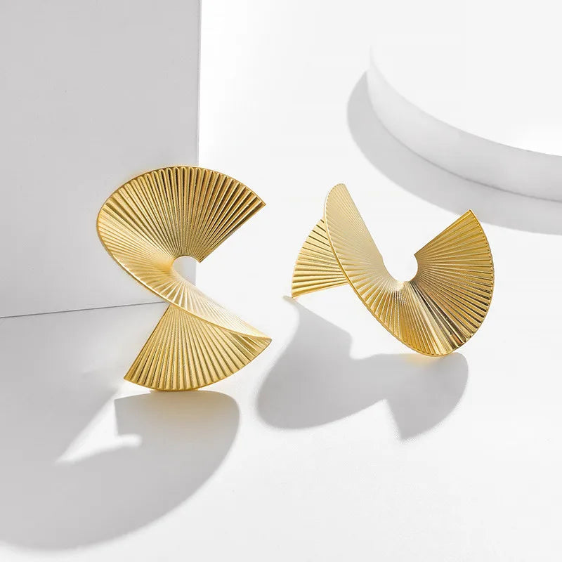 Golden Statement Earrings Collection