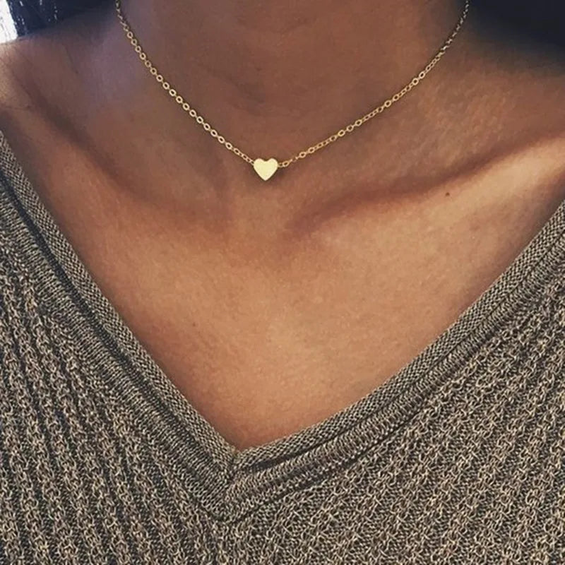 Zircon Charm Pendant Necklace