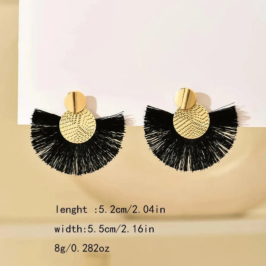 Bohemian Tassel Statement Earrings