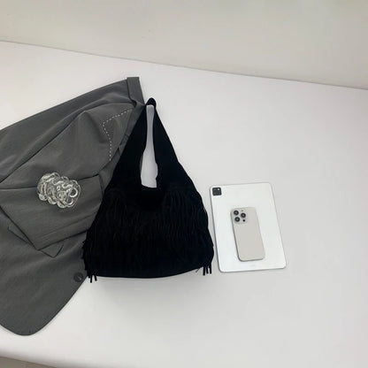 The Muse Soft Fringe Hobo Bag