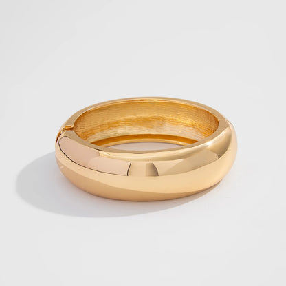 Bold Metal Statement Cuff Bracelet