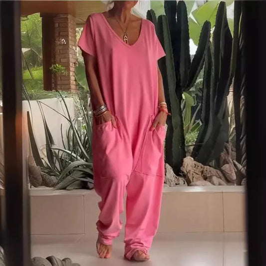 Women's Casual Baggy Pocket Jumpsuit