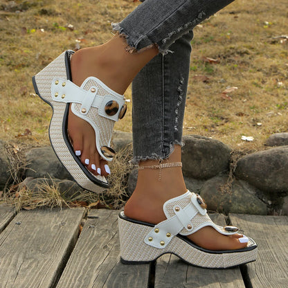Square Platform Sandals