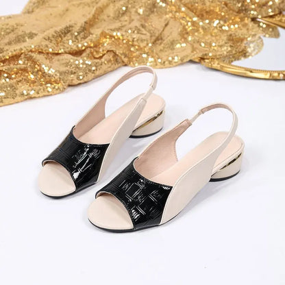 Elegant Mid-Heel Sandals