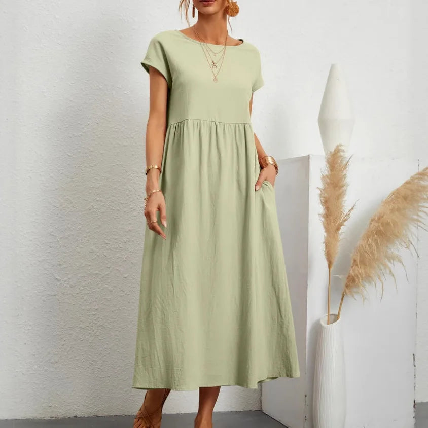 Elegant Summer Linen Dress